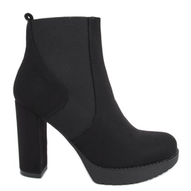 Tacones altos y botas de plataforma Milo Black negro