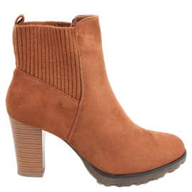 Botas de tacón de mujer Rosst Camel marrón