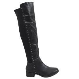 Botas de montar con una parte superior flexible Henn Black negro