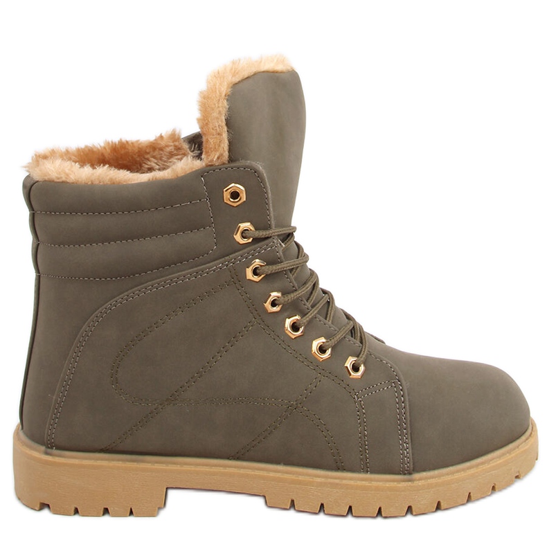 Botas de madera con aislamiento de mujer Polle Green Black verde Botas de madera con aislamiento de mujer Polle Green Black verde