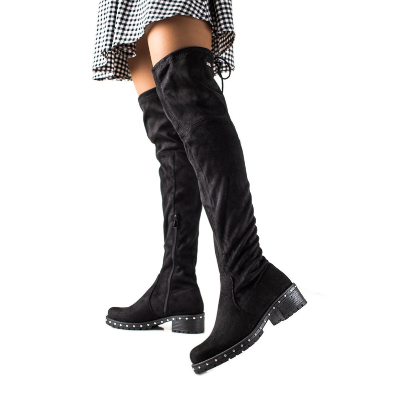 Lucky Shoes Botas con plataforma decorativa negro