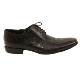 Zapatos formales para hombres 1063 Brown Domeno marrón