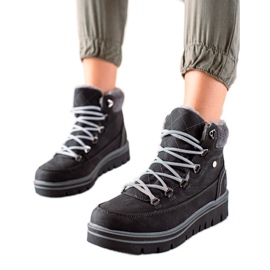 Goodin Tramperos casuales cómodos negro Goodin Tramperos casuales cómodos negro