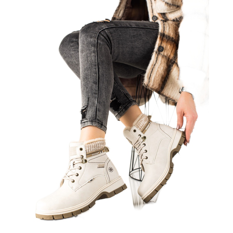 Goodin Tramperos deportivos cómodos beige Goodin Tramperos deportivos cómodos beige