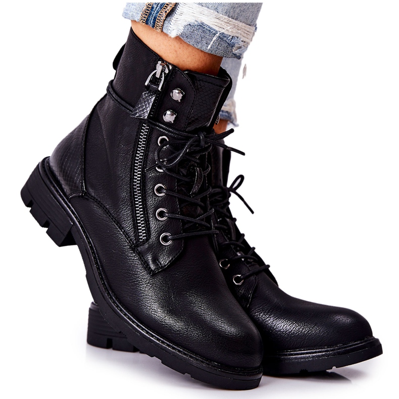 Botas cálidas negras con cremallera Mirthbrow negro