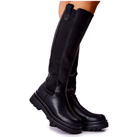 Botas con aislamiento de cuero Negro