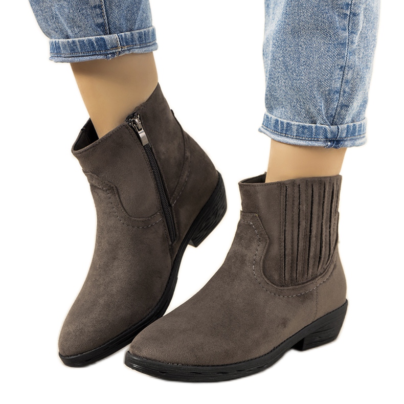 Botas camperas cálidas grises Saucier