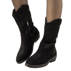 Botas vaqueras negras de Roxanne negro Botas vaqueras negras de Roxanne negro