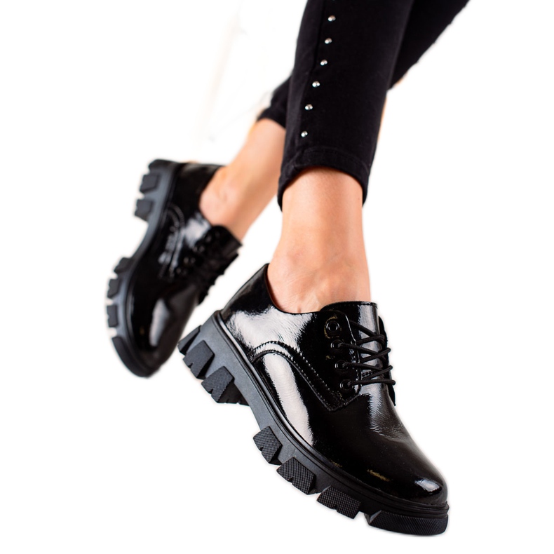 Filippo Zapatos de cuero negros
