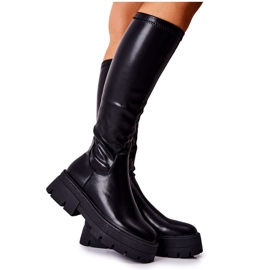 FJ1 Botas altas negras Hemera negro