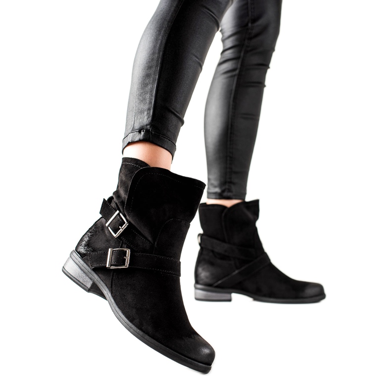W. Potocki botas sin cordones Potocki de ante negro