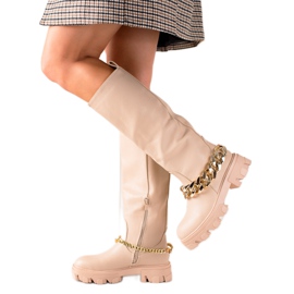 Seastar Botas de moda con adorno beige