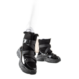 TRENDI Botas de nieve deportivas negro