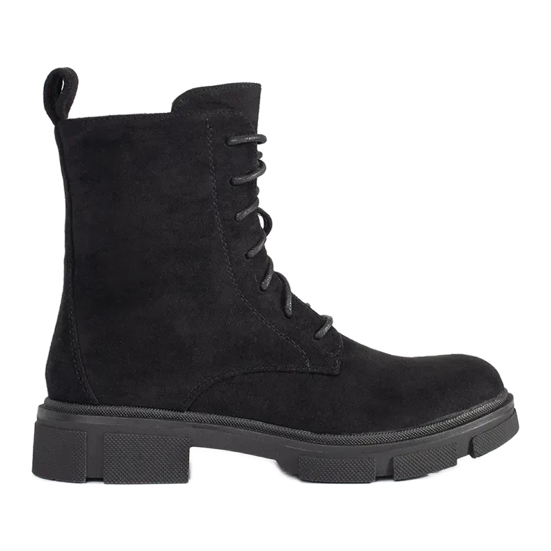 Botas de gamuza cómodas negro