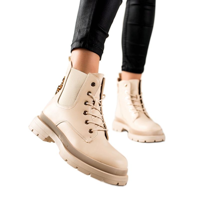 Bestelle Botas beige con estilo Bestelle Botas beige con estilo