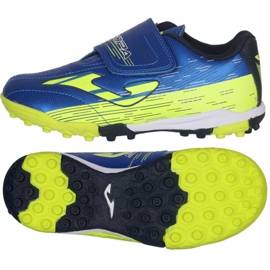 Botas de fútbol Joma Super Copa 2104 Tf Jr SCJW.2104.TF.V negro, azul, amarillo azul