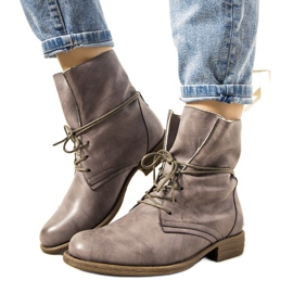 Botas de montaña de mujer con aislamiento Saville gris mate Botas de montaña de mujer con aislamiento Saville gris mate