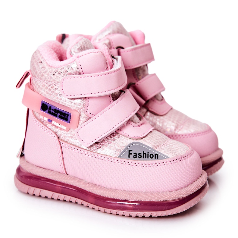 PJ2 Botas de nieve cálidas con cremallera Hesiera rosa rosado PJ2 Botas de nieve cálidas con cremallera Hesiera rosa rosado