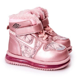 PJ2 Botas de nieve cálidas para niños Pink Shirinell rosa