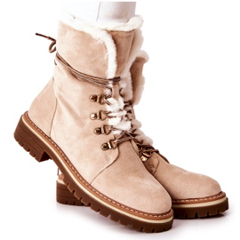 Botas Warm Trappers Beige Nelby