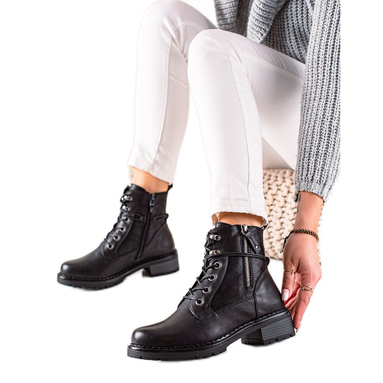 Goodin Botas cómodas negro