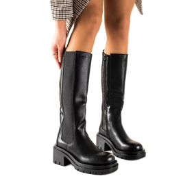 Seastar Botas de plataforma cómodas negro