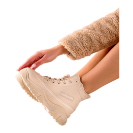 TRENDI Zapatillas Botines Beige