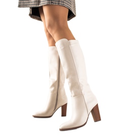 Seastar Botas de cuero ecológico beige