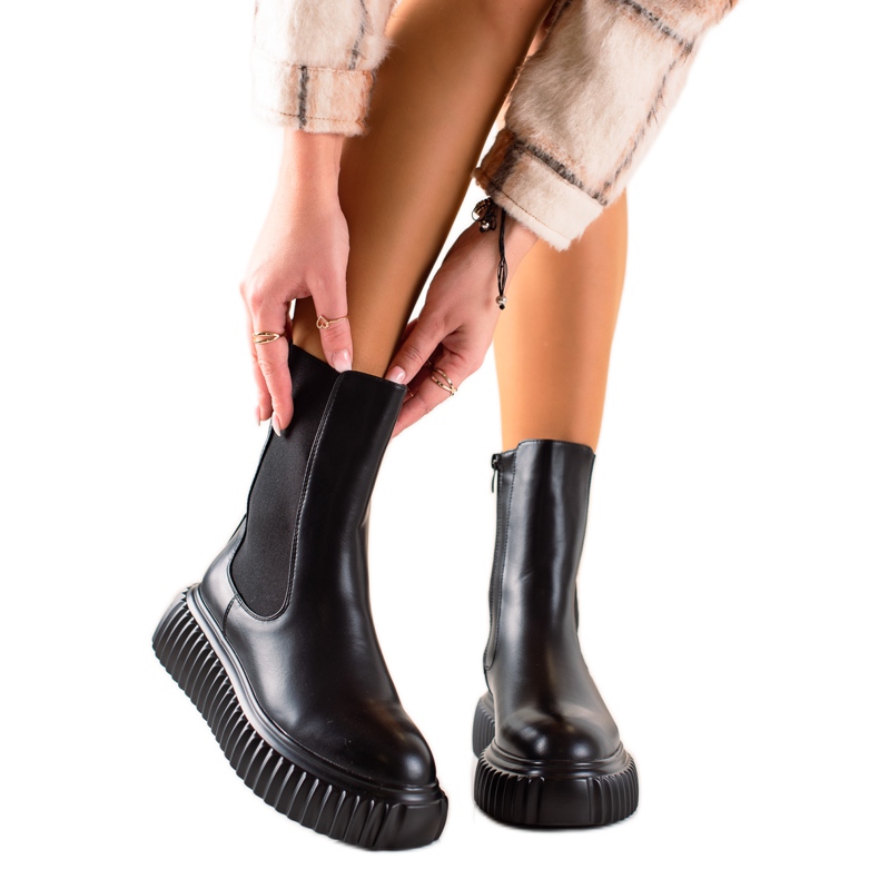 Seastar Botas en la plataforma negro