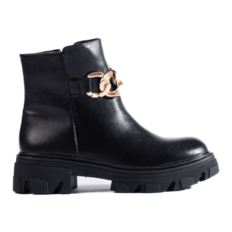PA1 Botines negros con cadena