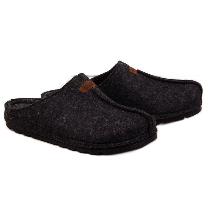 Zapatillas de fieltro Panto Fino M INT1630 negro gris