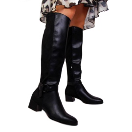 Botas negras en el bloque Filippo W PAW302 negro