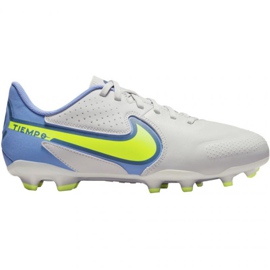 Zapatillas de fútbol Nike Tiempo Legend 9 Academy FG / MG Jr DA1333 075 blanco blanco