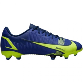 Zapatos de fútbol Nike Mercurial Vapor 14 Academy FG / MG Jr CV0811 474 azul azul