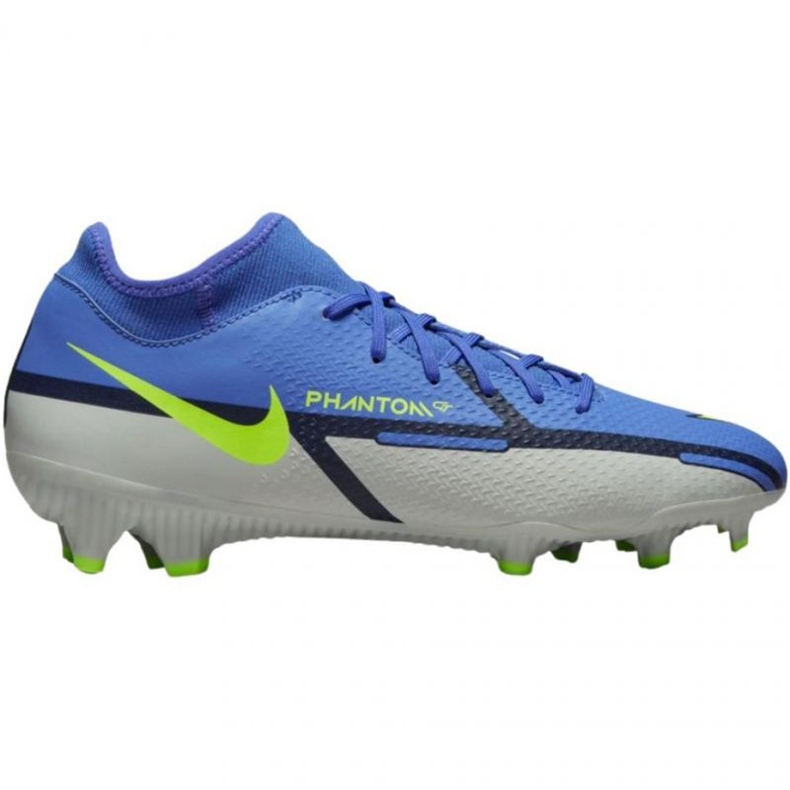 Zapatillas de fútbol Nike Phantom GT2 Academy Df FG / MG M DC0797 570 gris azulado azul