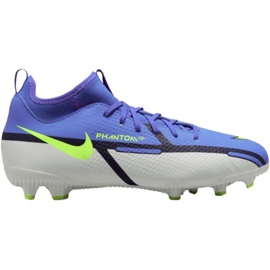 Zapatillas de fútbol Nike Phantom GT2 Academy Df FG / MG Jr DC0813 570 azul, gris azul