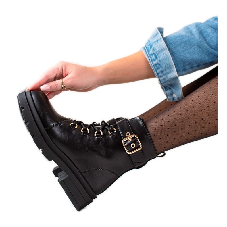 Sixth Sense Tramperos con estilo con hebilla negro