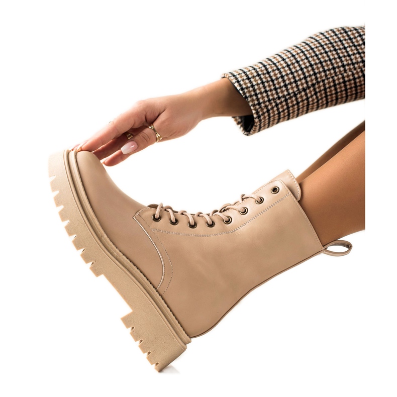 Seastar Tramperos clásicos hechos de cuero ecológico beige
