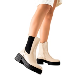 Seastar Botines beige en la plataforma