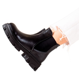 Bestelle Botines Chelsea negros en la plataforma
