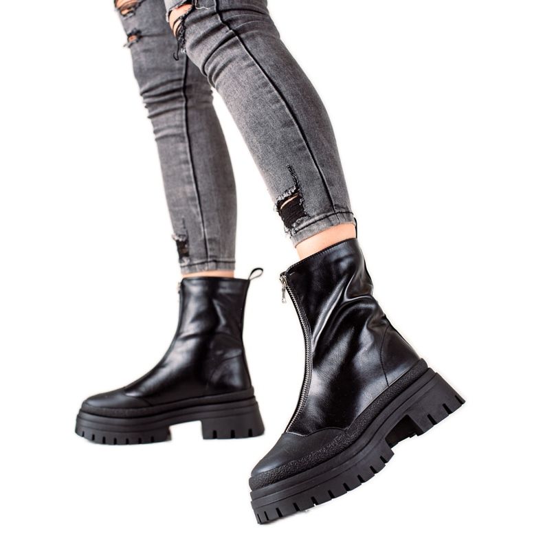 Seastar Trabajadores clásicos con cremallera negro Seastar Trabajadores clásicos con cremallera negro