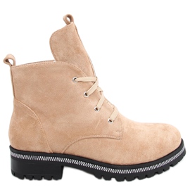 Botas con cordones Bing Beige