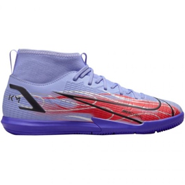 Zapatos de fútbol Nike Mercurial Superfly 8 Academy Ic Jr DB0931 506 rojo purpura rosas y morados