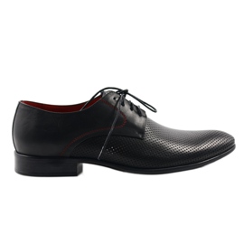 Negro Zapatos de Hombre Pilpol 1568 rojo