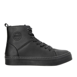 Zapatos deportivos Big Star negro metalizado para hombre
