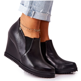 Botas Negras Con Cuña Monnari M79 / 1 negro