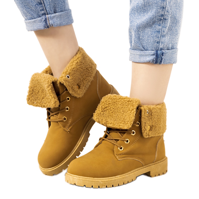 Botas aislantes camel de mujer Ida marrón Botas aislantes camel de mujer Ida marrón
