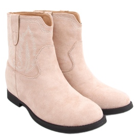 Botas con cuña oculta Astrid Beige