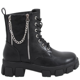 Botas con cadena Eline Black negro