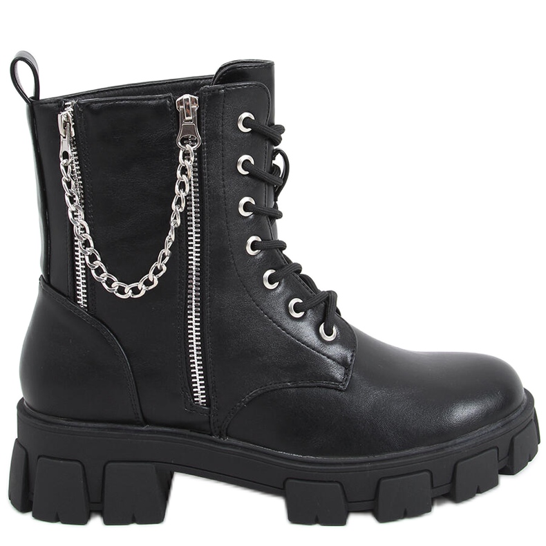 Botas con cadena Eline Black negro